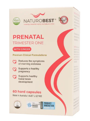 NaturoBest Prenatal Trimester One with Ginger 60Caps