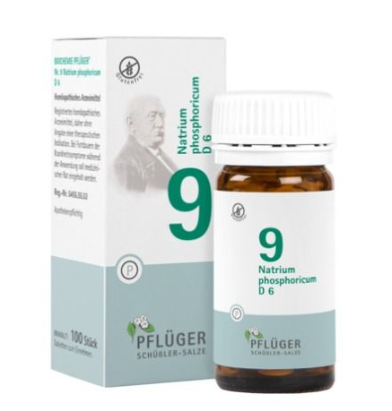 Pflüger Schuessler Tissue Salts Natrium Phosphate (No. 9) 200Tabs