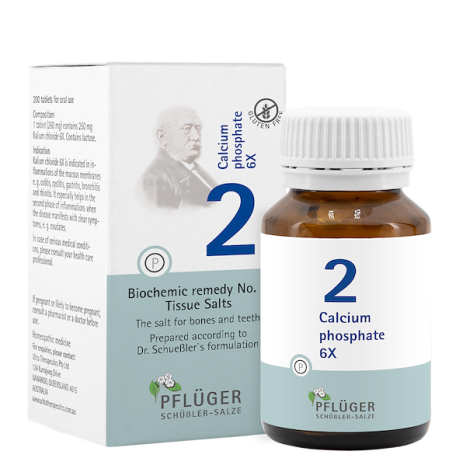 Pflüger Schussler Tissue Salts Calcium Phosphate (No. 2) 200Tabs