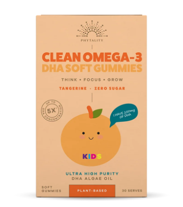 Phytality Kids Clean Omega-3 DHA Soft Gummies 30 Pack