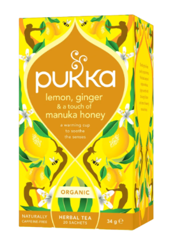 Pukka Lemon, Ginger & a Touch of Manuka Honey Tea 20 Pack