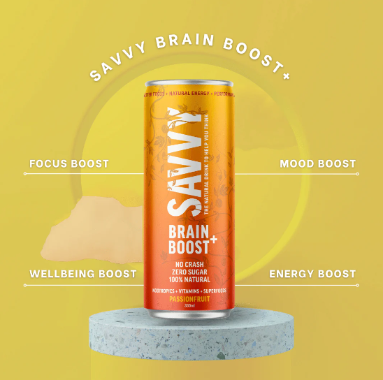 Savvy Brain Boost Passionfruit 330ml 12x Pack