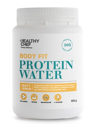 The Healthy Chef Body Fit Protein Water Zesty Lemon 600g