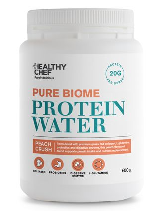 The Healthy Chef Pure Biome Protein Water Peach Crush 600g