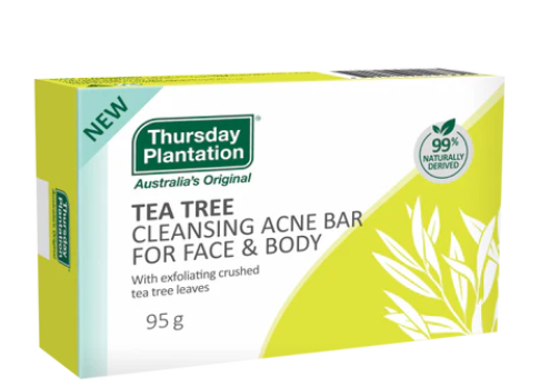 Thursday Plantation Cleansing Acne Bar for Face & Body 95g