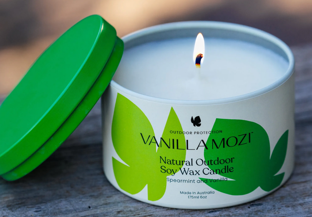 Vanilla Mozi Natural Outdoor Soy Wax Candle 175ml