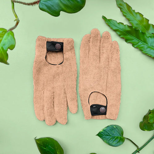We The Wild Plant Care Leaf Cleaning Gloves - Pink
