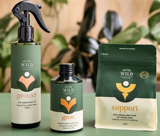 We The Wild Plant Care Organic Essential Plant Care Trio