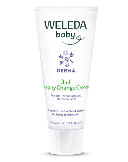 Weleda Baby Derma White Mallow 3-in-1 Nappy Change Cream 50ml