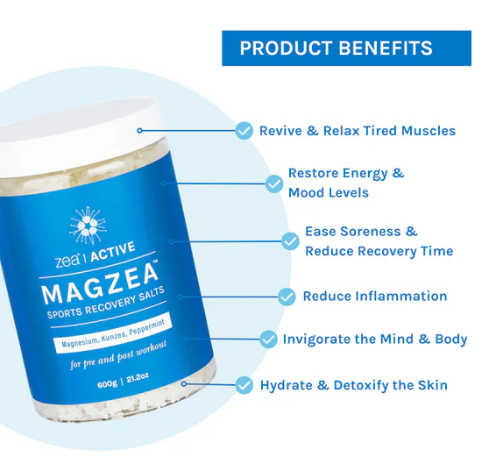 Zea Active MAGZEA Sports Recovery Bath Salts 600g