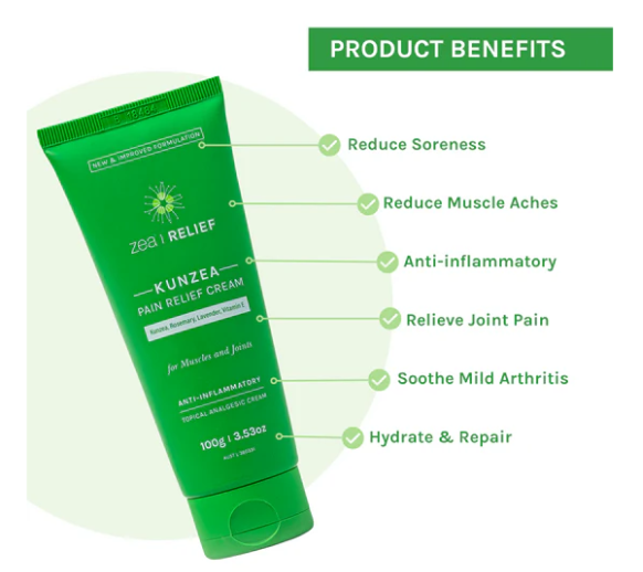 Zea Relief Kunzea Pain Relief Cream 50g