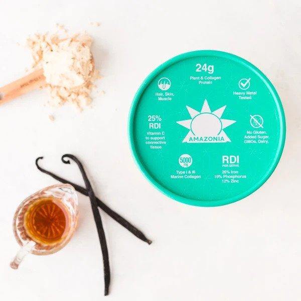 Amazonia Raw Collagen Protein Plus Vanilla Maple 450g - Luxe Tribe Wellness Dispensary