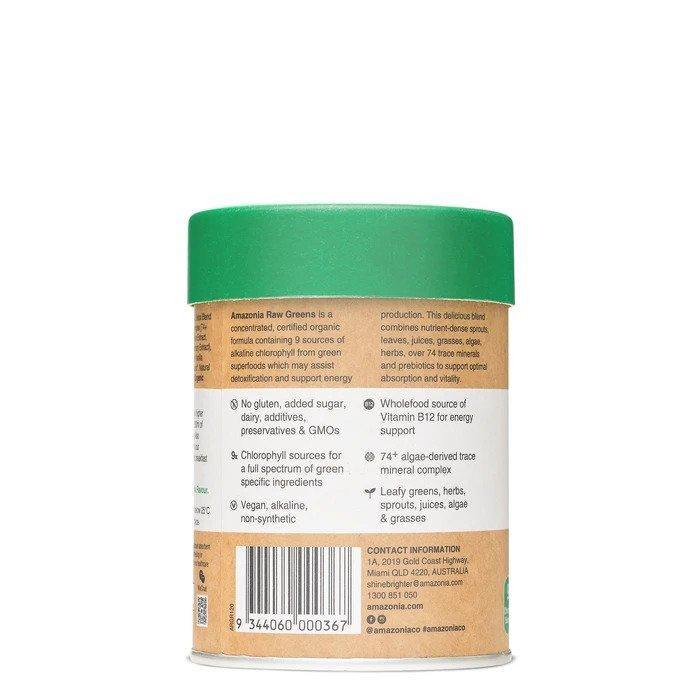 Amazonia Raw Nutrients Greens 300g - Luxe Tribe Wellness Dispensary