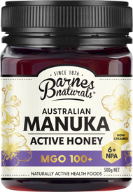 Barnes Naturals Australian Manuka Active Honey MGO 100+ NPA 6+ 500g - Luxe Tribe Wellness Dispensary