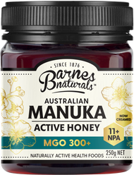 Barnes Naturals Australian Manuka Active Honey MGO 300+ NPA 11+ 250g - Luxe Tribe Wellness Dispensary