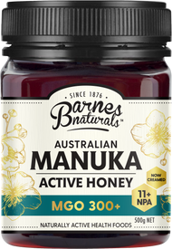 Barnes Naturals Australian Manuka Active Honey MGO 300+ NPA 11+ 500g - Luxe Tribe Wellness Dispensary