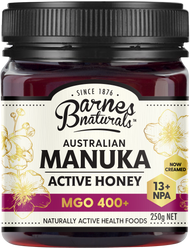 Barnes Naturals Australian Manuka Active Honey MGO 400+ NPA 13+ 250g - Luxe Tribe Wellness Dispensary