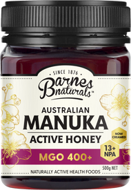 Barnes Naturals Australian Manuka Active Honey MGO 400+ NPA 13+ 500g - Luxe Tribe Wellness Dispensary