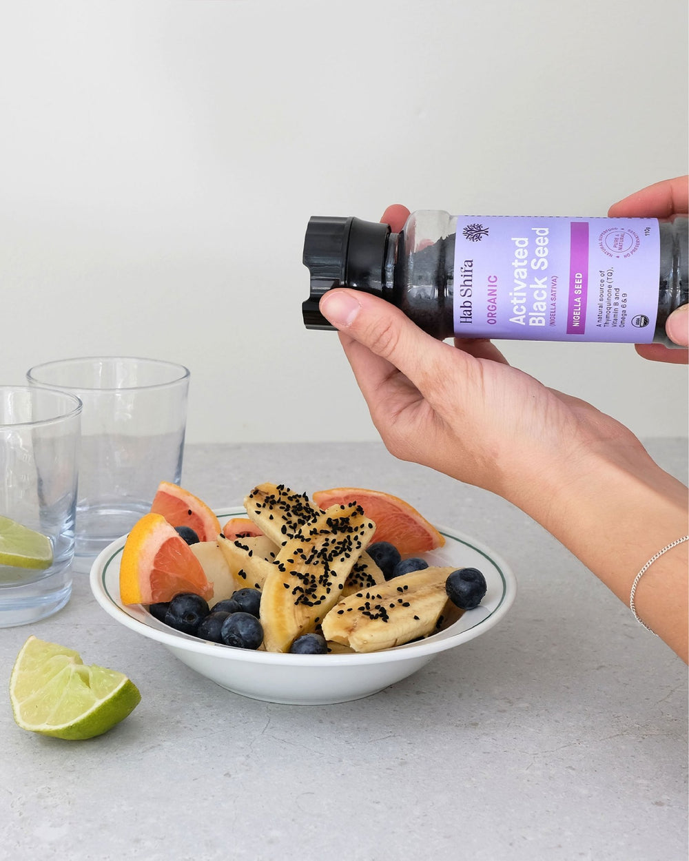 Hab Shifa Organic Activated Black Seed (Nigella Sativa) Grinder 110g