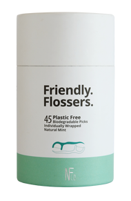 The Natural Family Co Friendly Flossers Bio Picks 45 Pack - Luxe Tribe Wellness Dispensary