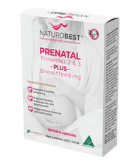 NaturoBest Prenatal Trimester 2 & 3 Plus Breastfeeding 60Caps - Luxe Tribe Wellness Dispensary