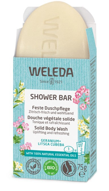 Weleda Shower Bar Geranium & Litsea Cubeba 75g