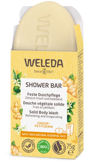 Weleda Shower Bar Ginger & Petitgrain 75g