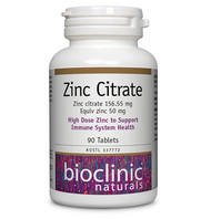 Bioclinic Naturals Zinc Citrate 90Tabs - Luxe Tribe Wellness Dispensary